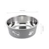 ifundom Non-Slip Pet Bowl with Colorful Silicone Base view 2