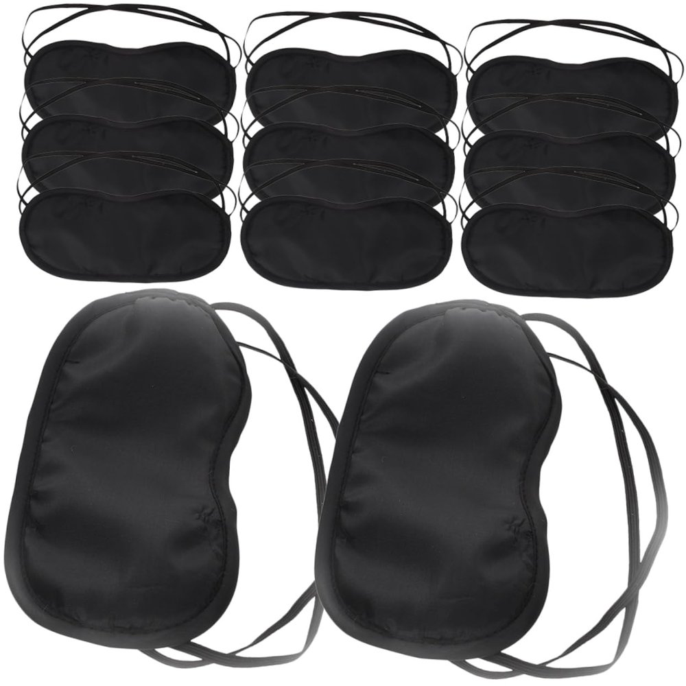 Mikinona 24-Piece Sleep Masks for Men and Women, Breathable Lightweight Eye Masks with Elastic Band, Light-Blocking Soft Material for Restful Sleep, Travel, and Home