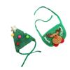 BESTonZON Pet Christmas Hat with Bib view 1