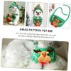 BESTonZON Pet Christmas Hat with Bib view 2