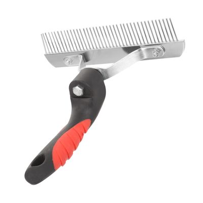 UPKOCH Horse Grooming Comb with Rubber Teeth and Ergonomic Handle