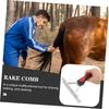 UPKOCH Horse Grooming Comb with Rubber Teeth and Ergonomic Handle view 3