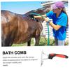 UPKOCH Horse Grooming Comb with Rubber Teeth and Ergonomic Handle view 4
