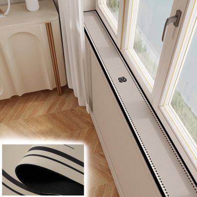 Soft Window Sill Mat, Decorative Protective Cover, Custom Size (Style B, 150 x 25 cm / 59 x 9 7/8 in)