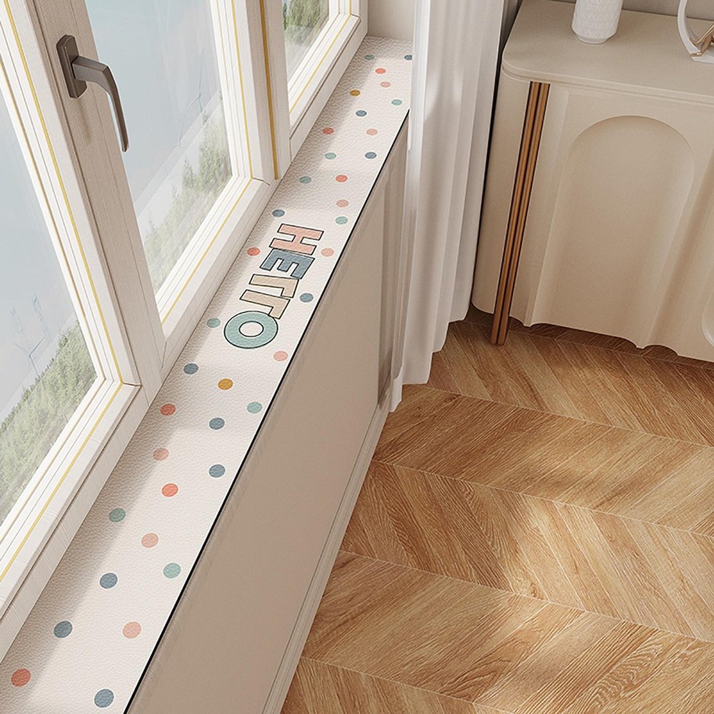 Narrow Washable Window Sill Mat, Customizable Window Sill Cushion, Style A, 130 x 35 cm (51 1/8 in)