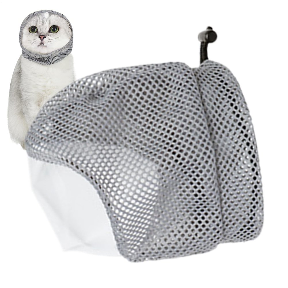 Adjustable Cat Grooming Helmet for Scratch and Bite Protection