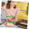 ibasenice Wooden Parrot Stand, Natural Bird Perch for Cage or Table view 3