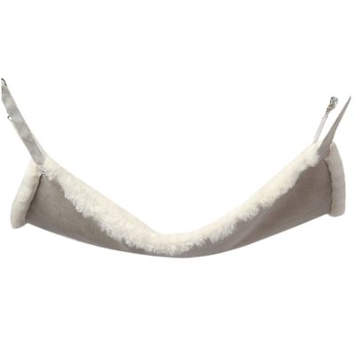 BUGUUYO Warm Cat Hammock Bed, Soft and Sturdy with Metal Attachment, White