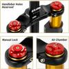 27.5/29-Inch Mountain Bike Air Suspension Fork, 190 mm, Gold view 3