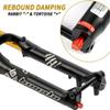 27.5/29-Inch Mountain Bike Air Suspension Fork, 190 mm, Gold view 4