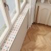 Narrow Washable Window Sill Mat, Customizable Cushion, Style C, 120 x 20 cm (47 1/4 view 1