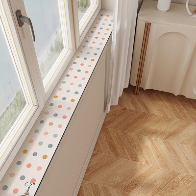 Narrow Washable Window Sill Mat, Customizable Cushion, Style C, 80 x 15 cm (31 1/2 in)