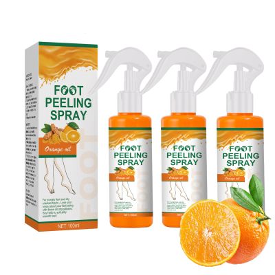 Orange-Scented Foot Peeling Spray, 100 mL, 3-Pack