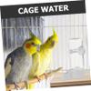 JUMPLAWN Automatic Bird Water Dispenser, 140 ml, Plastic and Iron, Compact and Portable view 4