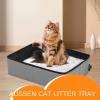Portable Leakproof Kitten Cat Litter Box view 3