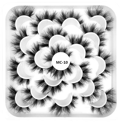 suxuMhao 30 Pairs Faux Mink Lashes, Natural Look, 8D Volume, MC-10