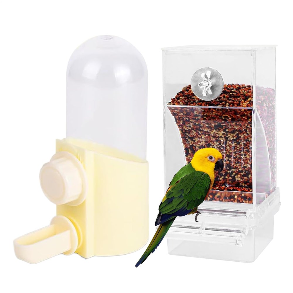 Bird Waterer Drinking Container for Budgerigars