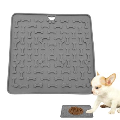 Dog Lick Mat | Silicone Lick Mat for Dogs and Cats, 18.8 x 18.8 cm