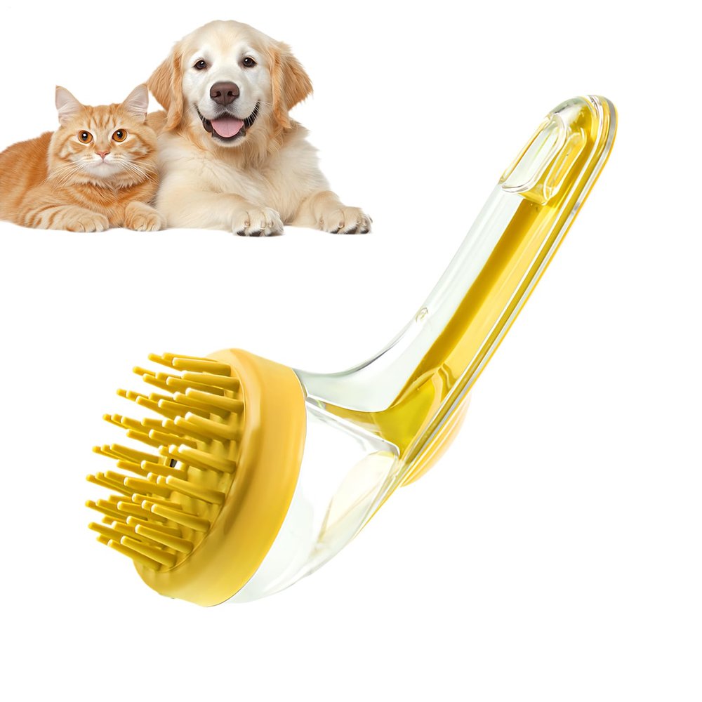 Dog Shower Brush - Puppy Wash Brush with Soap Dispenser