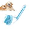 Dog Bath Brush with Handle for Dogs and Cats view 1