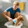 Dog Bath Brush with Handle for Dogs and Cats view 2