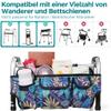 Large Rollator Bag with Drink Holder, Foldable Basket view 3