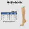 HOPASRISEE Mevery Compression Socks, Unisex Support Socks for Varicose Veins, Pink, L/XL, 6 Pairs view 2