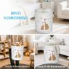 HOTUT Baby Laundry Basket, 58 L Foldable Canvas Storage Basket with Drawstring view 4