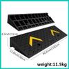 XQJLBZA Rubber Curb Ramp, Heavy-Duty Non-Slip Threshold Ramp with Stable Grid Structure for Cars, Wheelchairs, Scooters, Bicycles, and Motorcycles (100 x 30 x 11) view 3