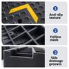 XQJLBZA Rubber Curb Ramp, Heavy-Duty Non-Slip Threshold Ramp with Stable Grid Structure for Cars, Wheelchairs, Scooters, Bicycles, and Motorcycles (100 x 30 x 11) view 4
