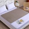 Washable Quilted Incontinence Bed Pad, Waterproof, 59 x 79 in, Light Brown view 1