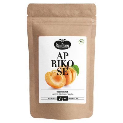 Organic Wild Apricots 350 g, Unsulfured & Natural