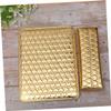 Gatuida PU Leather Hand Rest Cushion Set with Heart Pattern, Gold view 3
