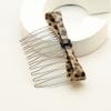 AMYSTY Leopard Tiger Print Hair Comb, Side Hair Clip with Rhinestones view 2