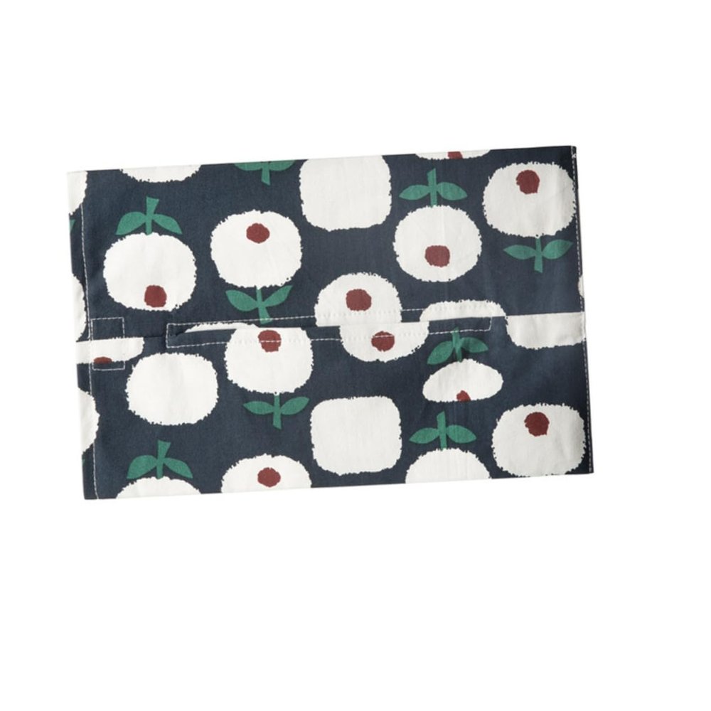 Pure Cotton Tissue Box Holder, Blue, Portable