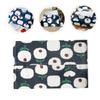 Pure Cotton Tissue Box Holder, Blue, Portable view 3