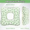 VAVPUP Piercing Pillow with Ear Hole, Donut Design, Green view 2