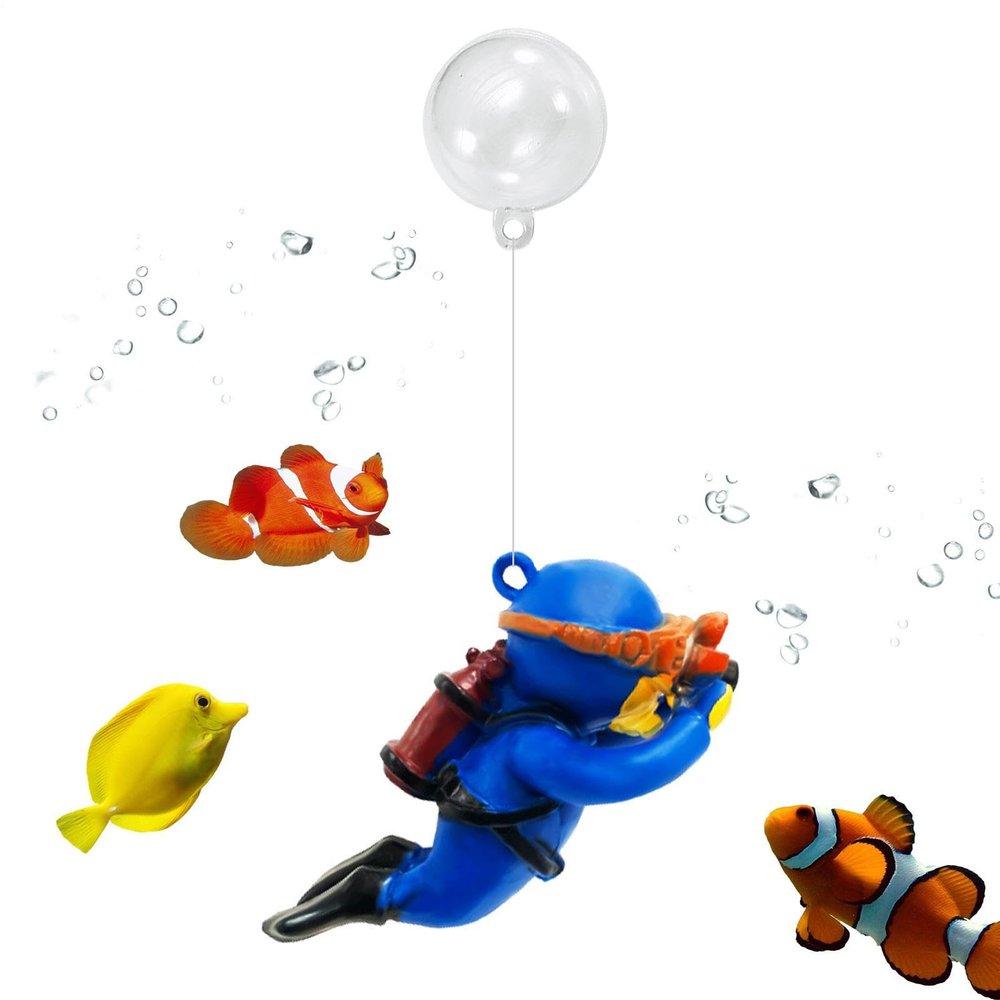 Floating Aquarium Decorations - Little Diver
