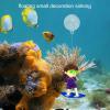 Floating Aquarium Decorations | Cute Diver Cartoon Fish for Aquarium - Fat Diver Viewing Floating Pendant view 2