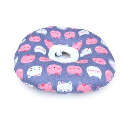 ARTSEWPLY Soft Adjustable Cotton Fabric Cat Collar for Post-Surgery Wound Healing with Anti-Bite Protection