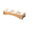 Solid Wood Cat Feeding Table with Angled Stand view 1