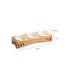 Solid Wood Cat Feeding Table with Angled Stand view 2