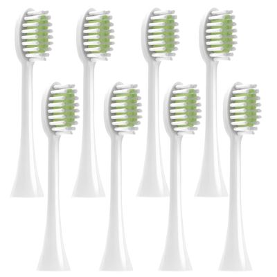 Replacement Electric Toothbrush Heads Compatible with Philips HX247C, HX247L, HX247M, HX2600, 3000, 3500, 3600, 3800, 8-Pack Green