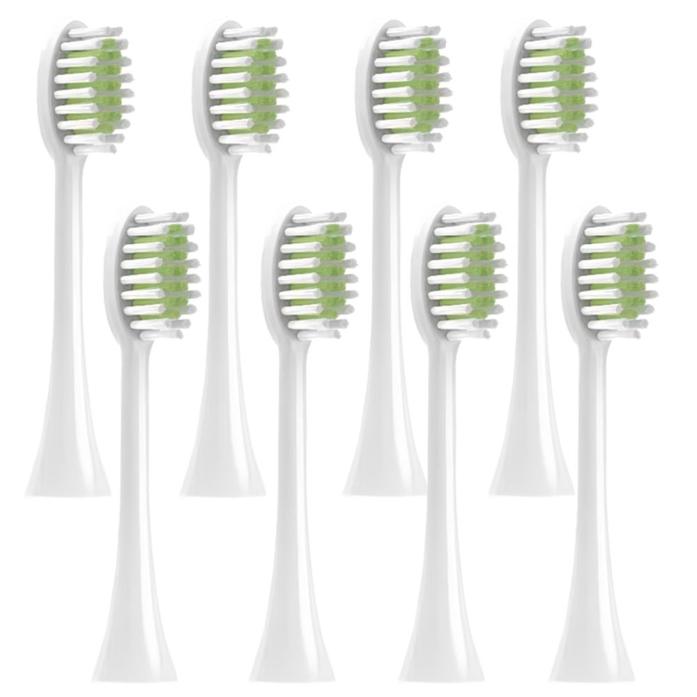 Replacement Electric Toothbrush Heads Compatible with Philips HX247C, HX247L, HX247M, HX2600, 3000, 3500, 3600, 3800, 8-Pack Green