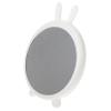 VALICLUD Elegant Lady Makeup Mirror with Cute Rabbit Ears, White Desktop Cosmetic Mirror with Lighting view 1