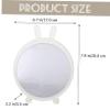 VALICLUD Elegant Lady Makeup Mirror with Cute Rabbit Ears, White Desktop Cosmetic Mirror with Lighting view 3