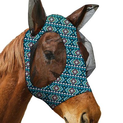 Adjustable Breathable Mesh Fly Mask for Horses
