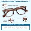 EYEGLSMST Stylish Large Reading Glasses +2.5 for Women, Blue-Light-Filtering Computer Readers, Anti-UV Reading Aid view 3