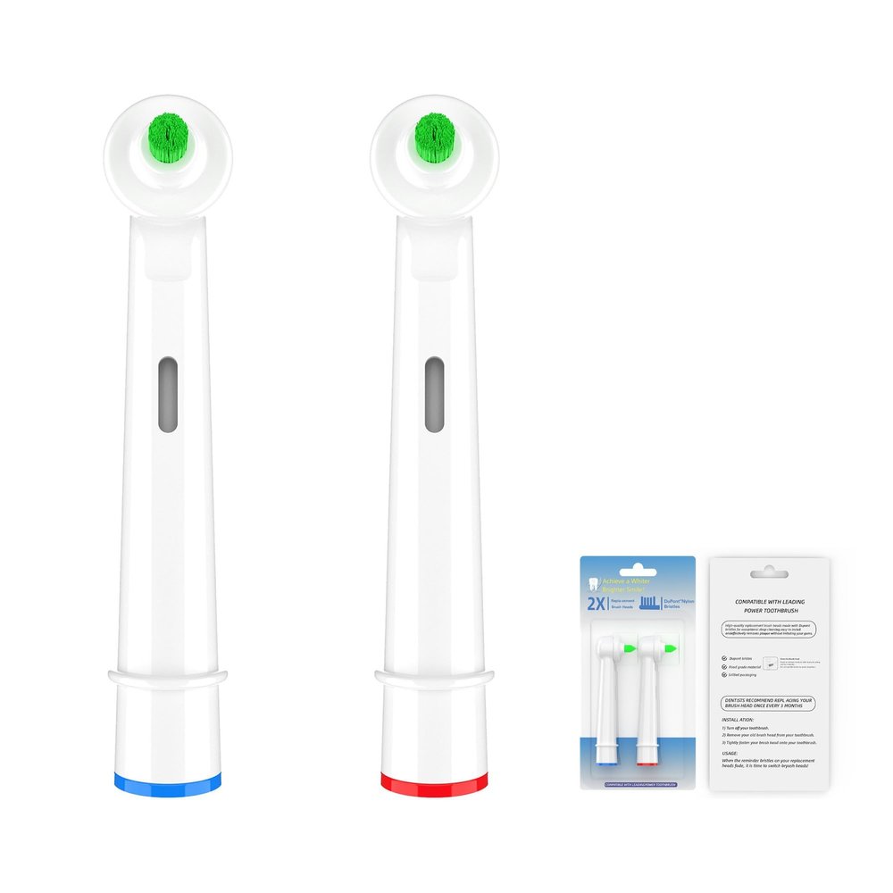 2 Interdental Brush Heads for Oral-B, Compatible with Braun Oral-B, for Braces, Bridges and Implants