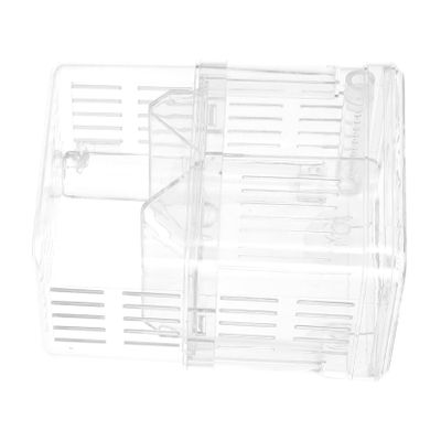 ibasenice Double-Wall Transparent Fish Breeder Box with Suction Cup